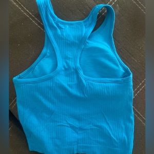 Ebb to Street Cropped Racerback Tank- Ribbed